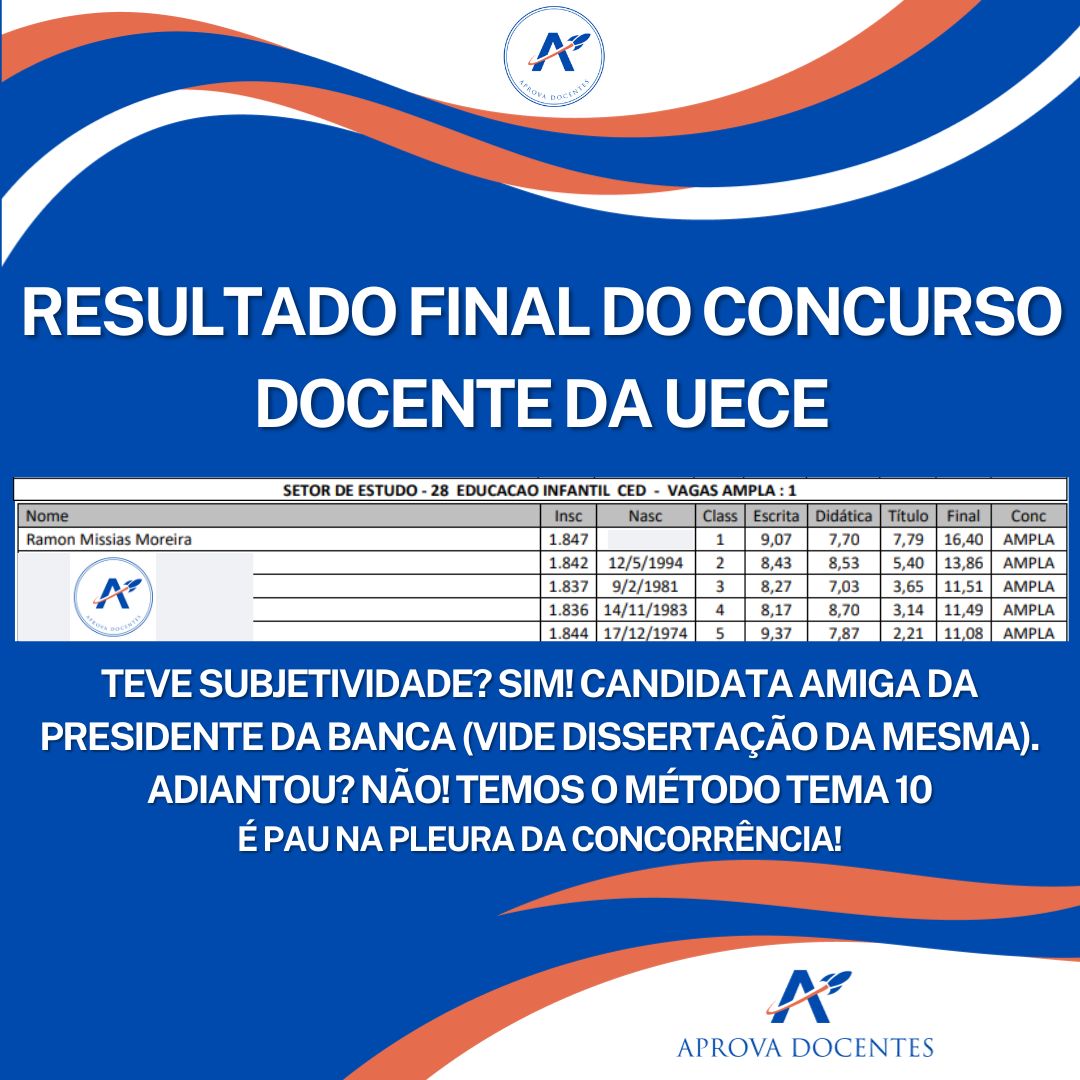 Aprovação UECE - Ramon