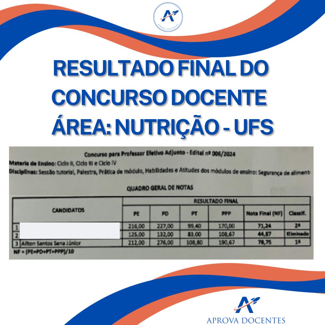 Aprovação UFSA - Ailton