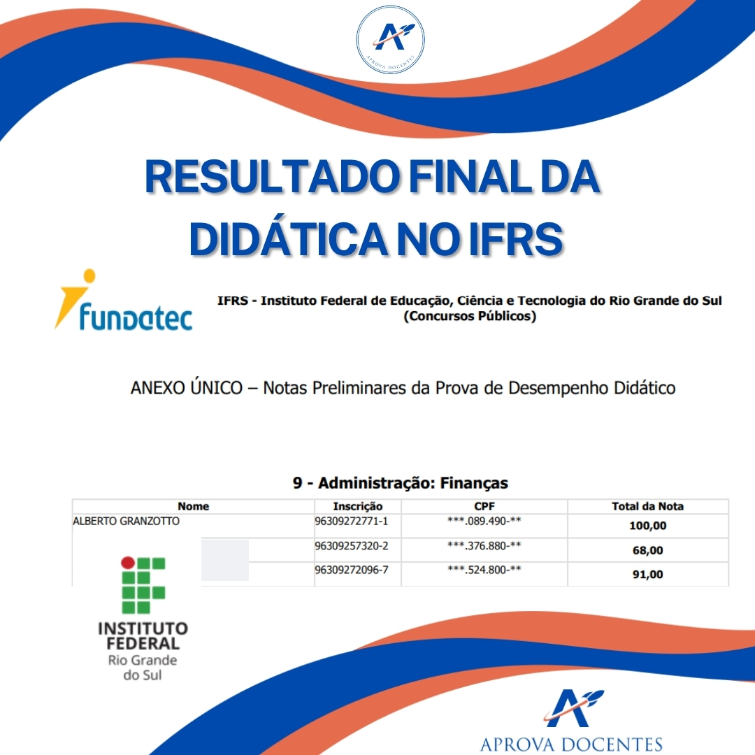 Alberto Granzotto — ADMI/IFR
